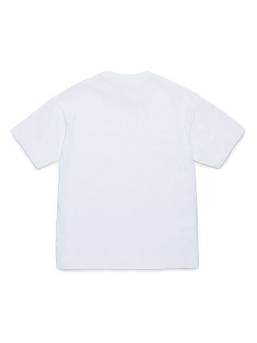 T-shirt unisex bambino Marni Kids bianca con taschino e logo MARNI KID | M01415M00RF0M100